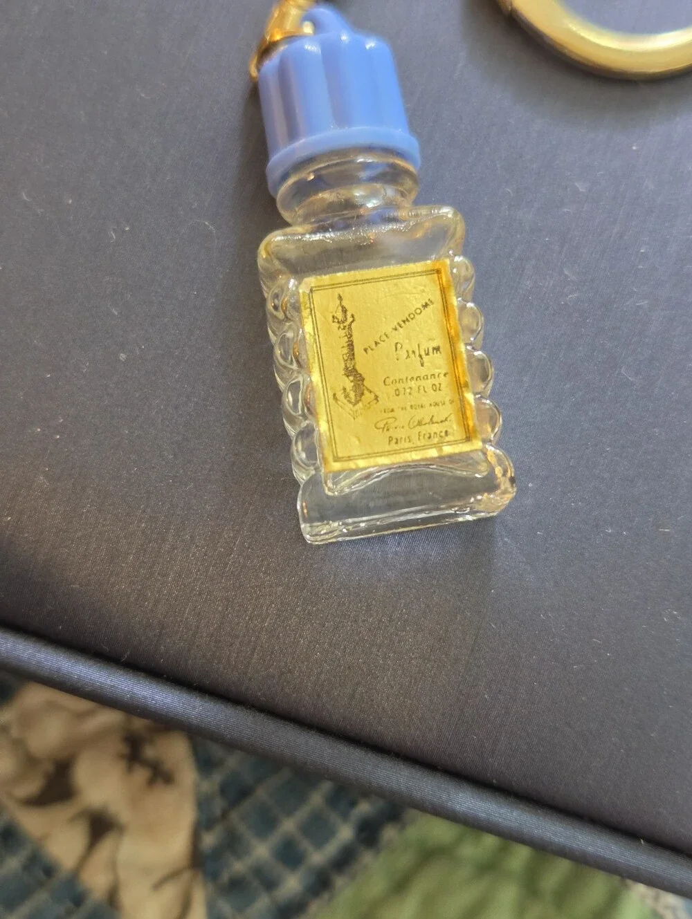 Vintage Charles V Paris Miniature Perfume Bottle Key Chain